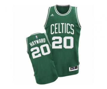 Men Adidas Boston Celtics #20 Gordon Hayward Swingman Green(White No.) Road NBA Jersey