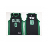 Men Boston Celtics #0 Jayson Tatum Black 2017-18 Swingman NBA Jersey