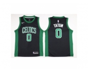 Men Boston Celtics #0 Jayson Tatum Black 2017-18 Swingman NBA Jersey