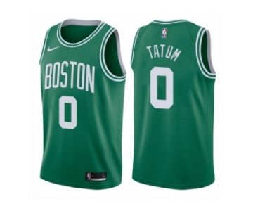 Men Boston Celtics #0 Jayson Tatum Green 2017-18 Swingman NBA Jersey