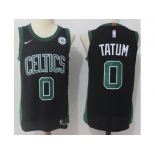 Men Nike Boston Celtics #0 Jayson Tatum Black Stitched NBA Swingman Jersey