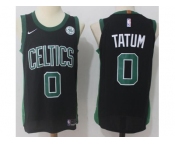 Men Nike Boston Celtics #0 Jayson Tatum Black Stitched NBA Swingman Jersey