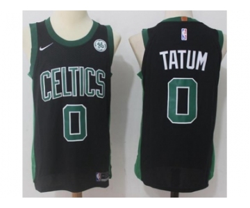 Men Nike Boston Celtics #0 Jayson Tatum Black Stitched NBA Swingman Jersey