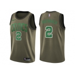 Men Nike Boston Celtics #2 Red Auerbach Green Salute to Service NBA Swingman Jersey