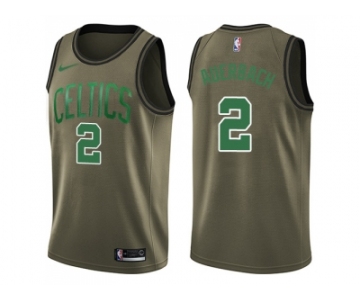 Men Nike Boston Celtics #2 Red Auerbach Green Salute to Service NBA Swingman Jersey