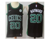 Men Nike Boston Celtics #20 Gordon Hayward Black Stitched NBA Swingman Jersey