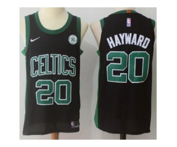 Men Nike Boston Celtics #20 Gordon Hayward Black Stitched NBA Swingman Jersey