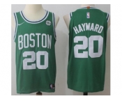 Men Nike Boston Celtics #20 Gordon Hayward Green Stitched NBA Swingman Jersey