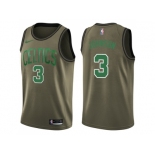 Men Nike Boston Celtics #3 Dennis Johnson Green Salute to Service NBA Swingman Jersey