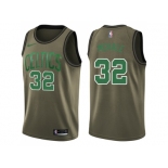 Men Nike Boston Celtics #32 Kevin Mchale Green Salute to Service NBA Swingman Jersey