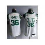 Men Nike Boston Celtics #36 Marcus Smart White NBA Swingman Association Edition Jersey