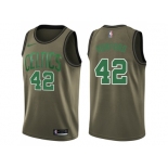 Men Nike Boston Celtics #42 Al Horford Green Salute to Service NBA Swingman Jersey