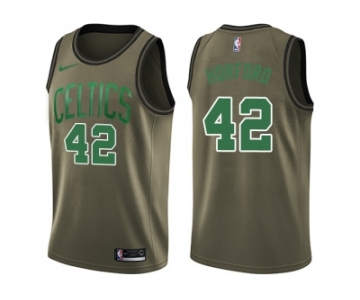 Men Nike Boston Celtics #42 Al Horford Green Salute to Service NBA Swingman Jersey