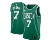 Men Nike Boston Celtics #7 Jaylen Brown Green Stitched NBA Swingman Jersey