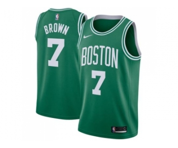 Men Nike Boston Celtics #7 Jaylen Brown Green Stitched NBA Swingman Jersey