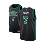 Men's Adidas Boston Celtics #7 Jaylen Brown Swingman Black NBA Jersey - Statement Edition