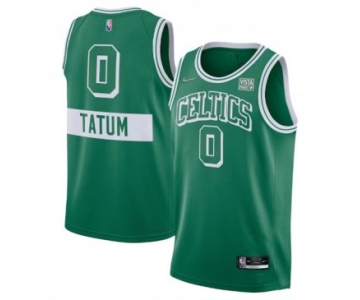 Men's Boston Celtics #0 Jayson Tatum 75th Anniversary Green 2021 Stitched Basketball Jersey