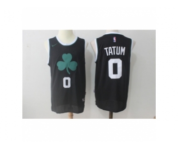 Men's Boston Celtics #0 Jayson Tatum Black 2017-2018 Nike Swingman Stitched NBA Jersey