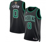 Men's Boston Celtics #0 Jayson Tatum Black 2024 Finals Statement Edition Stitched Basketball Jersey