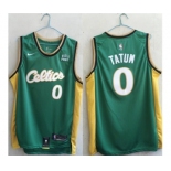 Men's Boston Celtics #0 Jayson Tatum Green Stitched Basketball Jersey