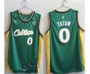 Men's Boston Celtics #0 Jayson Tatum Green Stitched Basketball Jersey