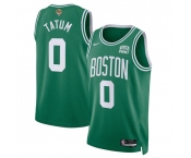 Men's Boston Celtics #0 Jayson Tatum Kelly Green 2024 Finals Icon Edition Stitched Basketball Jersey