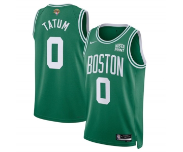 Men's Boston Celtics #0 Jayson Tatum Kelly Green 2024 Finals Icon Edition Stitched Basketball Jersey