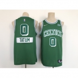 Men's Boston Celtics #0 Jayson Tatum Nike Green 2021-22 Swingman City Jersey