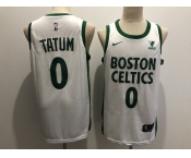 Men's Boston Celtics #0 Jayson Tatum Swingman White Basketball Jersey  2020-2021 City Edition