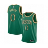 Men's Boston Celtics #0 Robert Parish Authentic Green Basketball Jersey - 2019-20 City Edition