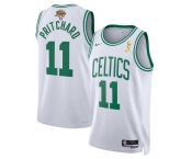 Men's Boston Celtics #11 Payton Pritchard White 2024 Finals Champions Association Edition Stitched Basketball Jersey