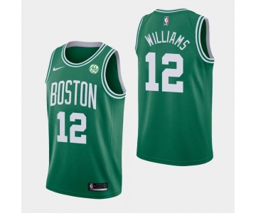 Men's Boston Celtics #12 Grant Williams Green Icon Nike Jersey