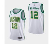 Men's Boston Celtics #12 Grant Williams White City Nike Jersey