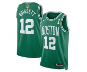 Men's Boston Celtics #12 Oshae Brissett Kelly Green 2024 Finals Champions Icon Edition Stitched Basketball Jersey