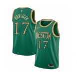 Men's Boston Celtics #17 John Havlicek Authentic Green Basketball Jersey - 2019-20 City Edition