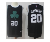 Men's Boston Celtics #20 Gordon Hayward Black 2017-2018 Nike Swingman Stitched NBA Jersey