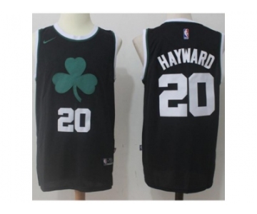 Men's Boston Celtics #20 Gordon Hayward Black 2017-2018 Nike Swingman Stitched NBA Jersey