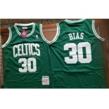 Men's Boston Celtics #30 Len Bias Green Swingman Throwback Jersey