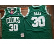 Men's Boston Celtics #30 Len Bias Green Swingman Throwback Jersey