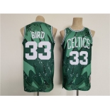 Men's Boston Celtics #33 Larry Bird Green Throwback basketball Jersey..