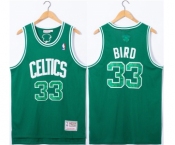 Men's Boston Celtics #33 Larry Bird Green Throwback basketball Jersey