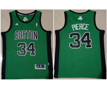 Men's Boston Celtics #34 Paul Pierce Green Stitched Basketball Jersey