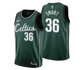 Men's Boston Celtics #36 Marcus Smart 2022-23 Green City Edition Stitched Jersey