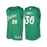 Men's Boston Celtics #36 Marcus Smart Green 2016 Christmas Day NBA Swingman Jersey