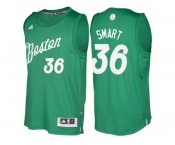 Men's Boston Celtics #36 Marcus Smart Green 2016 Christmas Day NBA Swingman Jersey