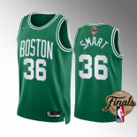 Men's Boston Celtics #36 Marcus Smart Green 2022 Finals Stitched Jersey