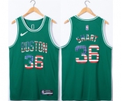 Men's Boston Celtics #36 Marcus Smart USA Flag Green Stitched Jersey