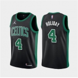 Men's Boston Celtics #4 Jrue Holiday Black 2023 Association Edition Stitched Basketball Jersey