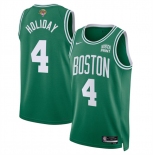 Men's Boston Celtics #4 Jrue Holiday Kelly Green 2024 Finals Icon Edition Stitched Basketball Jersey