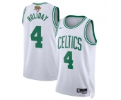 Men's Boston Celtics #4 Jrue Holiday White 2024 Finals Association Edition Stitched Basketball Jersey